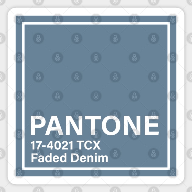 pantone 17-4021 TCX Faded Denim Sticker by princessmi-com